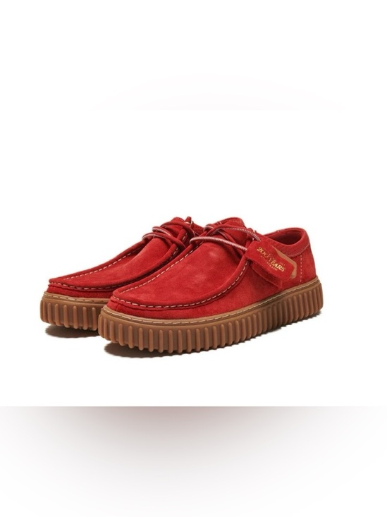 Clarks Other - NWOB Clark’s 200 Aniversary Edition Red Suede Men's Casual Creeper Shoes Size 10